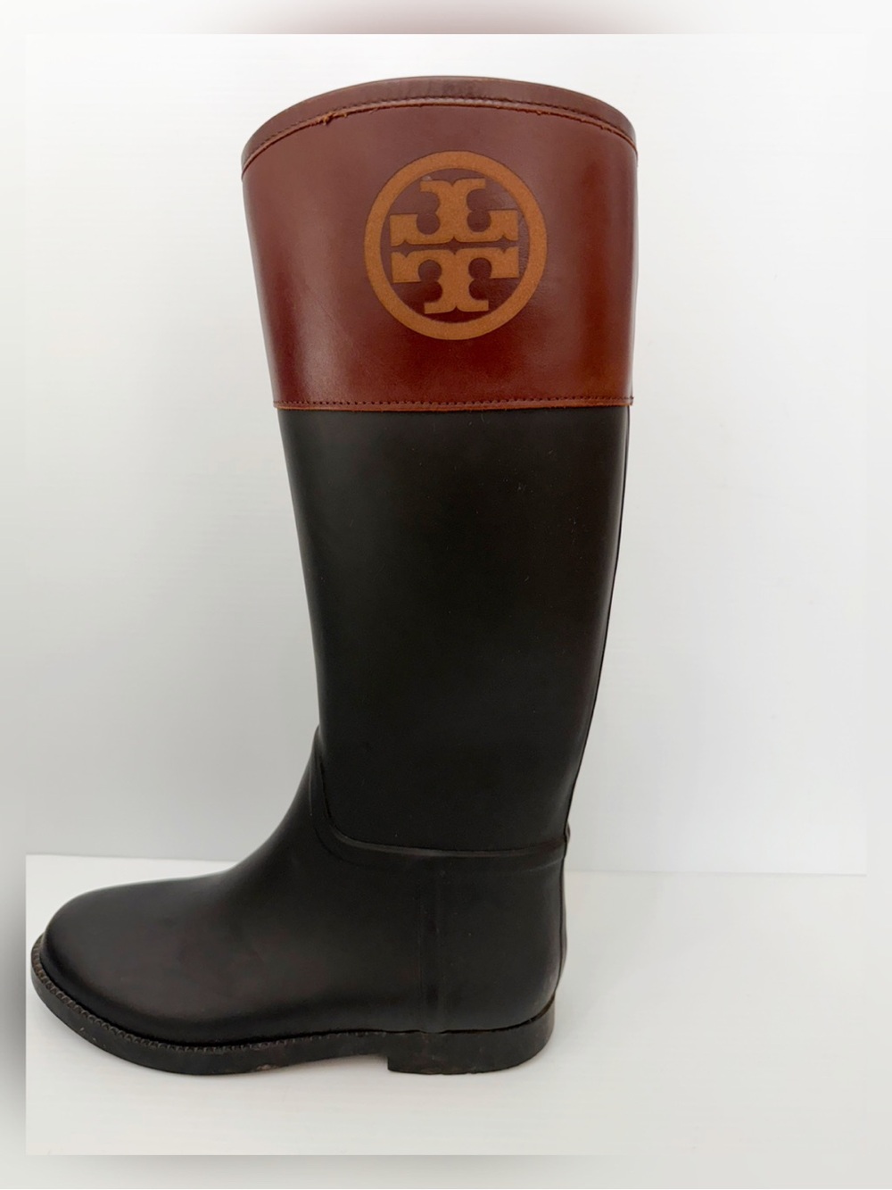 Tory Burch Diana Tall Rain Boots - 10 - Picture 2 of 14